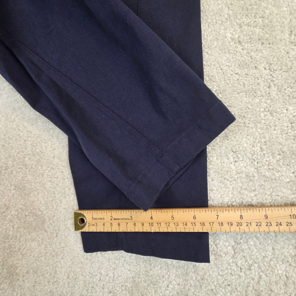 G/FORE Taper Leg Golf Pants Womens 8 Navy Blue Cotton Twill Stretch Slim Fit - Picture 11 of 11